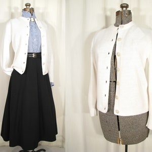 トップス 50s 60s virgin orlon acrylic cardigan Vintage 1950's Virgin Turbo Orlon Acrylic Cardigan Sweater S