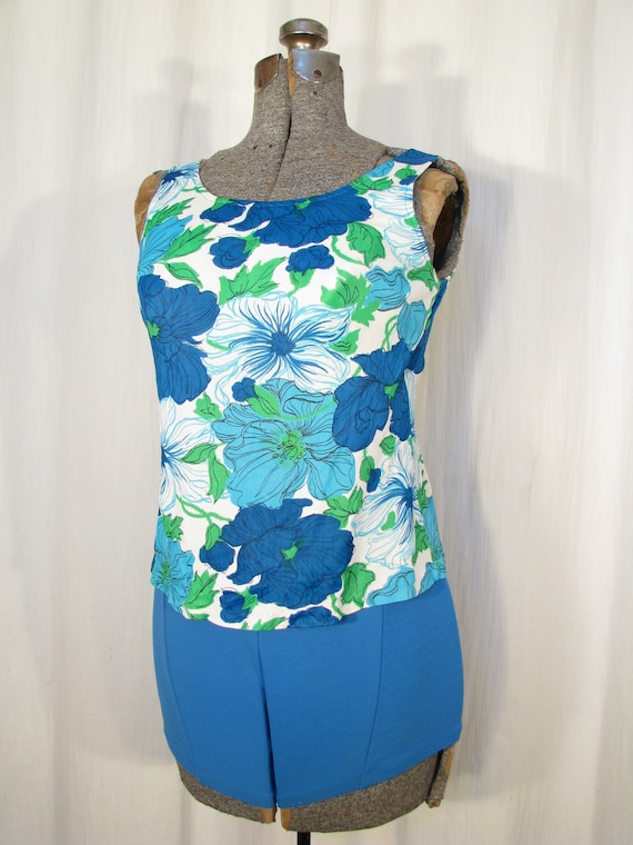 1960s Vintage Bathing Suit, 60s Two Piece Swimsui… - image 3