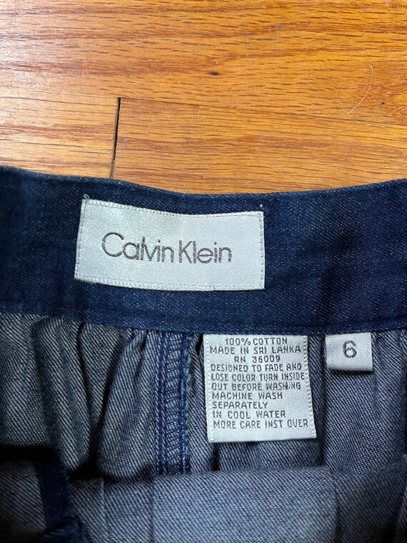 Denim 40s Style Skirt, Calvin Klein Cotton Skirt … - image 5