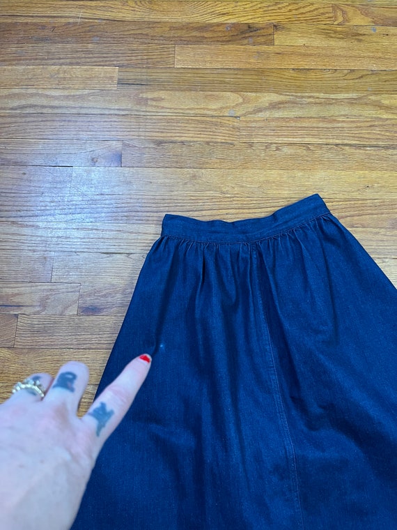 Denim 40s Style Skirt, Calvin Klein Cotton Skirt … - image 7