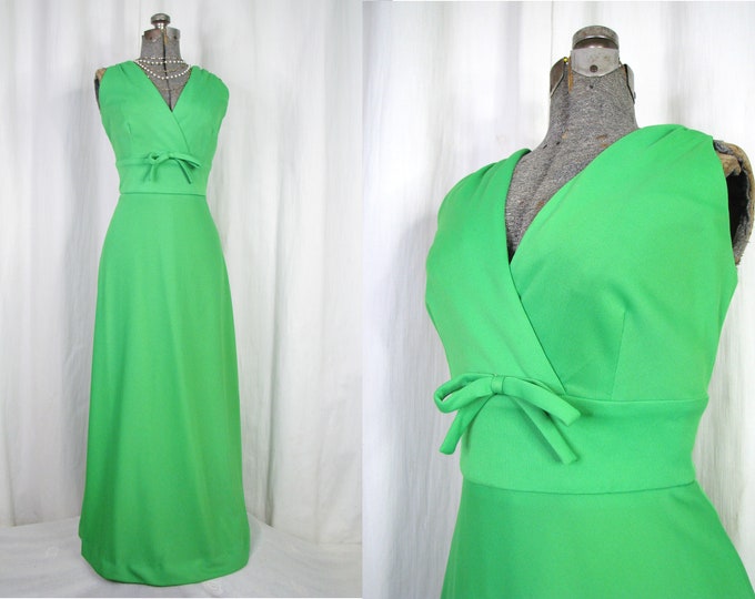 Boho Maxi Dress Long Vintage Summer Dress 60s Bright Mint - Etsy