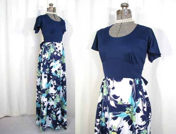 1960s Maxi Dress | Vintage Hawaiian Dress | 60s Ti