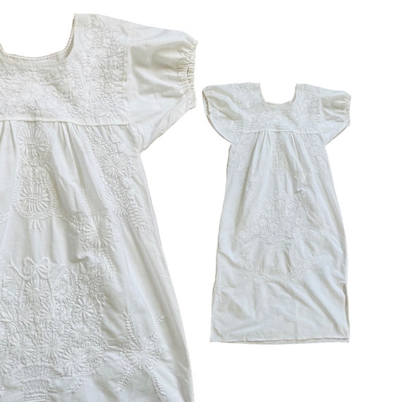 Vintage Wedding Dress, 1970s Simple White Cotton B