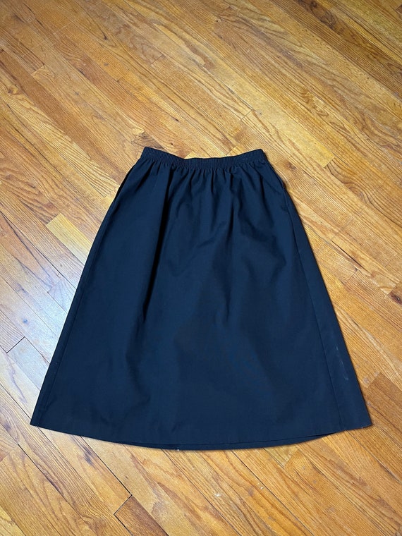 Vintage 40s 70s Skirt, 1940s style A Line Skirt w… - image 7