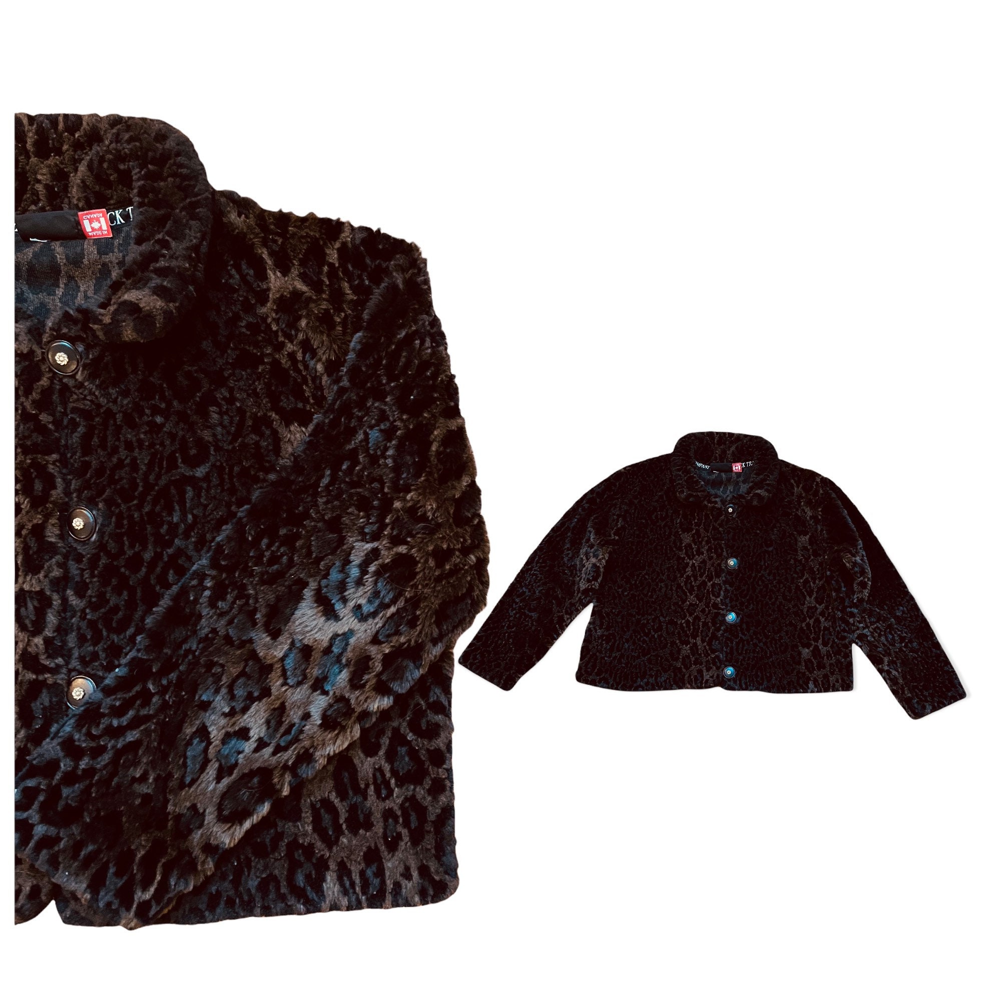 Supreme Faux Fur Bandana Jacket Black Size L for Sale in