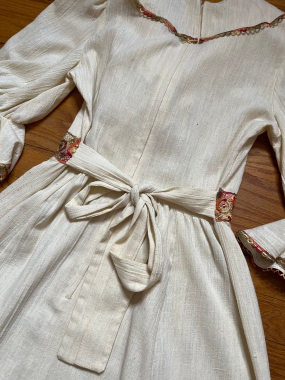 Cotton 1960s Maxi Dress, Gunne Sax Style  Dress, … - image 9
