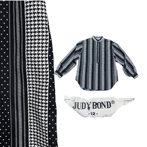 Vintage 70s Large Blouse, Striped High Collar Womens Shirt, 1970s Black White Top