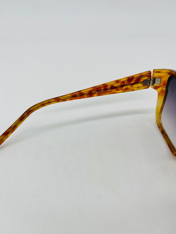 Square Sunglasses 80s Oversized Sunglasses Tortoi… - image 9