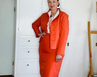 Lilli Ann Suit: Large 1960s Designer Skirt Suit and Jacket