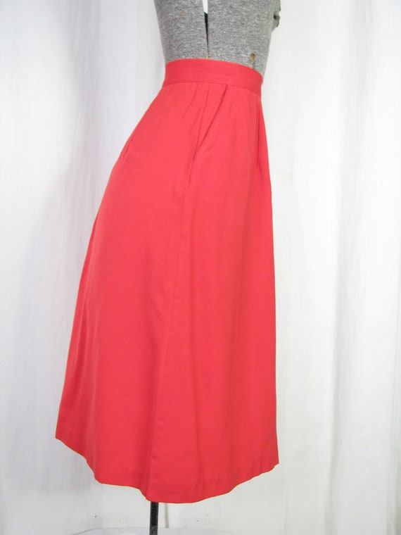 Vintage 1970s Skirt Small Button Front Skirt 40s … - image 5