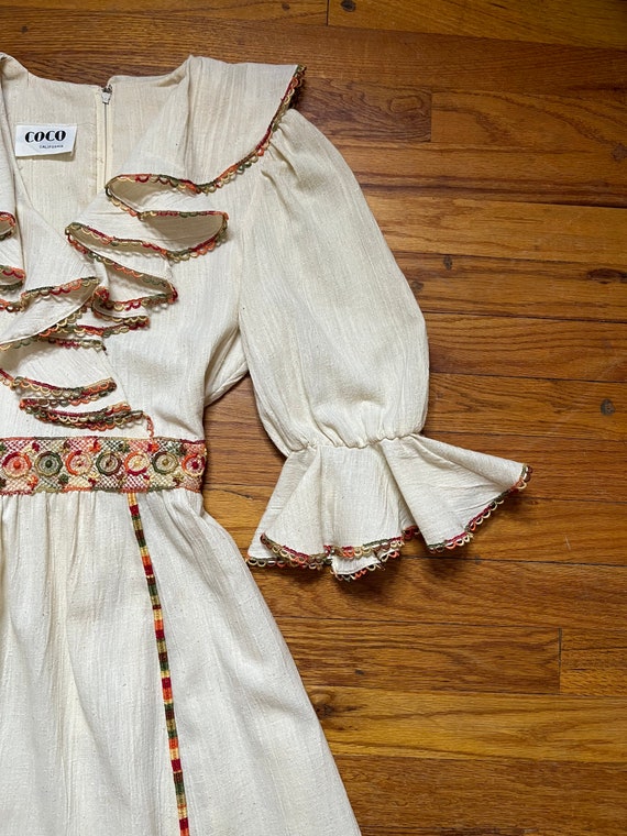 Cotton 1960s Maxi Dress, Gunne Sax Style  Dress, … - image 3