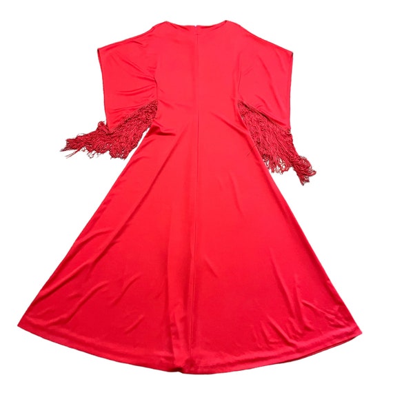 Orange 70s Boho Maxi Dress, Vintage 1970s Dress w… - image 2