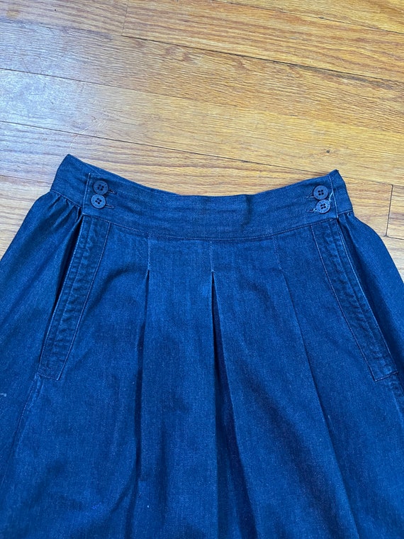 Denim 40s Style Skirt, Calvin Klein Cotton Skirt … - image 4