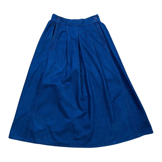 Denim 40s Style Skirt, Calvin Klein Cotton Skirt … - image 2