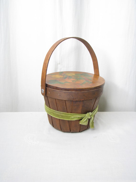 Basket Purse, Vintage Handbag, 1960s Lunch Box Sum