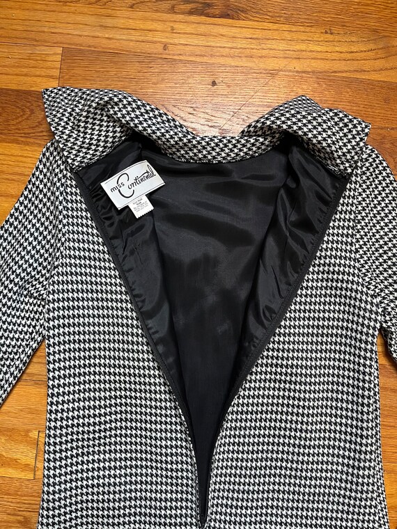 Mod Houndstooth Maxi Dress, 1960s Sweater Dress, … - image 4