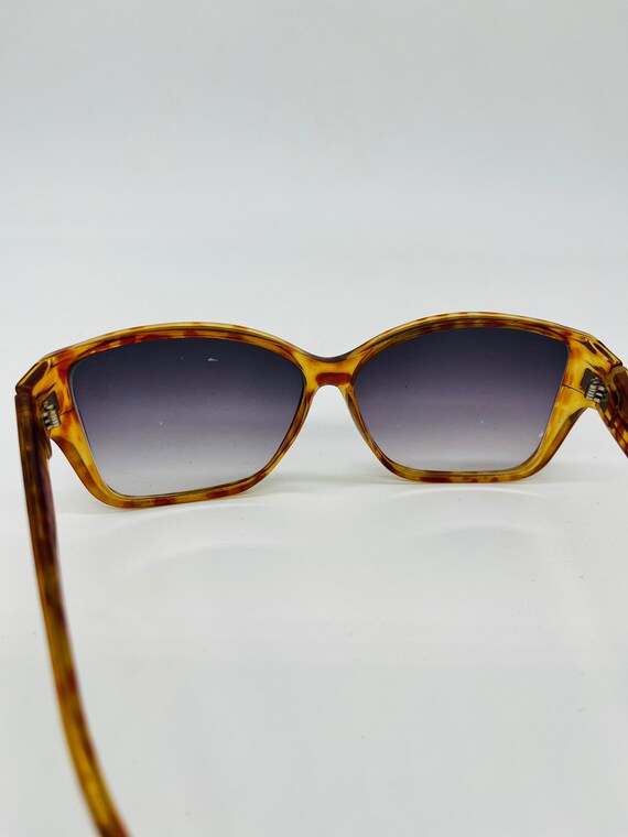 Square Sunglasses 80s Oversized Sunglasses Tortoi… - image 6