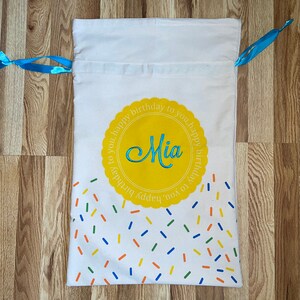 Personalized Birthday Sack - Birthday Bag - Gift Bag - Birthday Gift Bag - Personalized Gift Bags - Custom Birthday