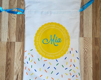 Personalized Birthday Sack - Birthday Bag - Gift Bag - Birthday Gift Bag - Personalized Gift Bags - Custom Birthday