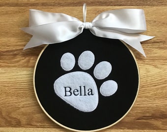 Signe pour animal de compagnie, panneau personnalisé pour animaux de compagnie, plaque d’impression de patte, signe d’impression de patte, signe de chat, signe de chien, cadeau de sympathie commémoratif pour animaux de compagnie