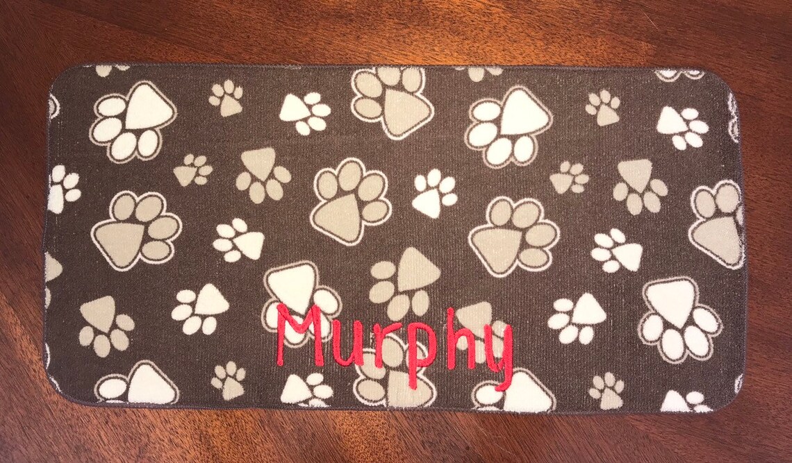 Pet Bowl Mat Dog Bowl Mat Personalized Dog Mat Dog Mat Pet Etsy