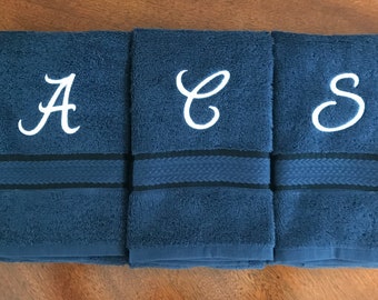 Monogrammed Hand Towel - Personalized Hand Towels - Initial Towels - Guest Towel - Wedding Shower Gift - Custom Hand Towel - Hostess Gift