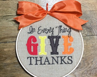 Give Thanks Sign - Thanksgiving Decoration - Give Thanks - Thanksgiving Sign - Fall Sign - Autumn Sign - Fall Decor - Autumn Decor