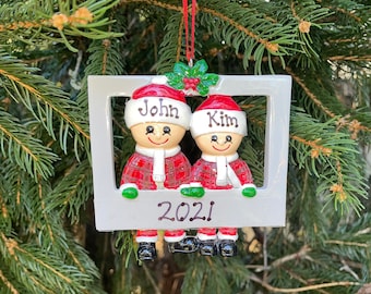 Personalized Christmas Ornament, Family Ornament, Custom 2022 Ornament