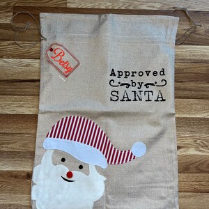 Personalized Santa Sack - Santa Bag - Christmas Sack - Christmas Bag - Christmas Gift Bag - Custom Santa Sack - Burlap Santa