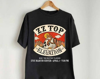 ZZ Top The Elevation Tour 2024 T-Shirt/ Sweatshirt, ZZ Top Band Fan Shirt, ZZ Top 2024 Concert Shirt, The Elevation 2024 Concert Shirt