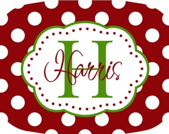 Personalized Melamine Platter - Christmas tray
