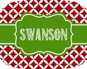 Personalized Melamine Platter - Christmas tray