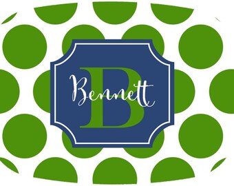 Personalized Melamine Platter - Custom Personalized Tray holiday Monogram