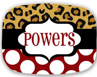 personalized melamine platter - Christmas