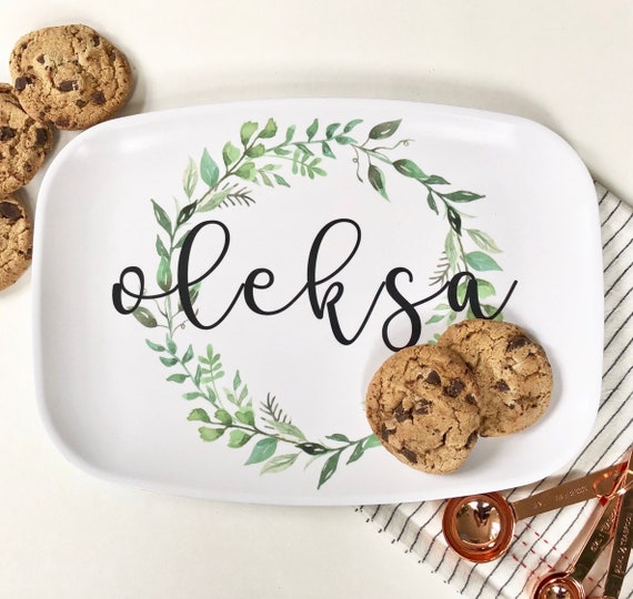 Personalized Melamine Platter Christmas tray
