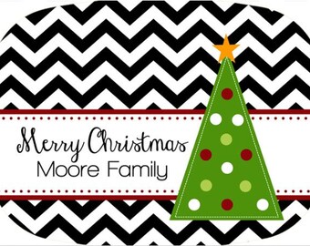 Personalized Melamine Platter - Christmas tray
