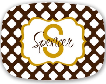 Personalized Melamine Platter -  custom tray