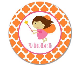 personalized Melamine Plate - custom melamine fairy princess dish