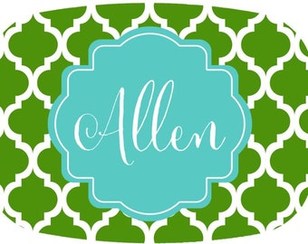 Personalized Melamine Platter - Custom Personalized Tray holiday Monogram