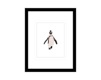 Penguin Art Print, Modern Minimalist Decor, Unframed