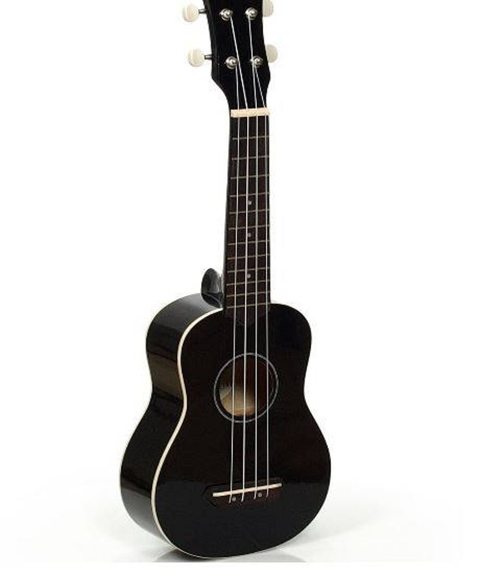 Black Ukulele Galaxy Painted Glow Stars Soprano Ukulele Etsy