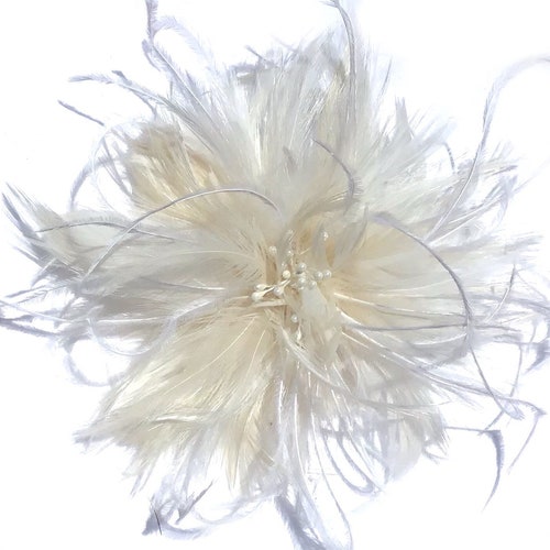 bridal feather headpiece