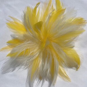 Pince à cheveux bibi plumes de vin, épingle pour broche. vert citron, jaune, turquoise, marron image 6