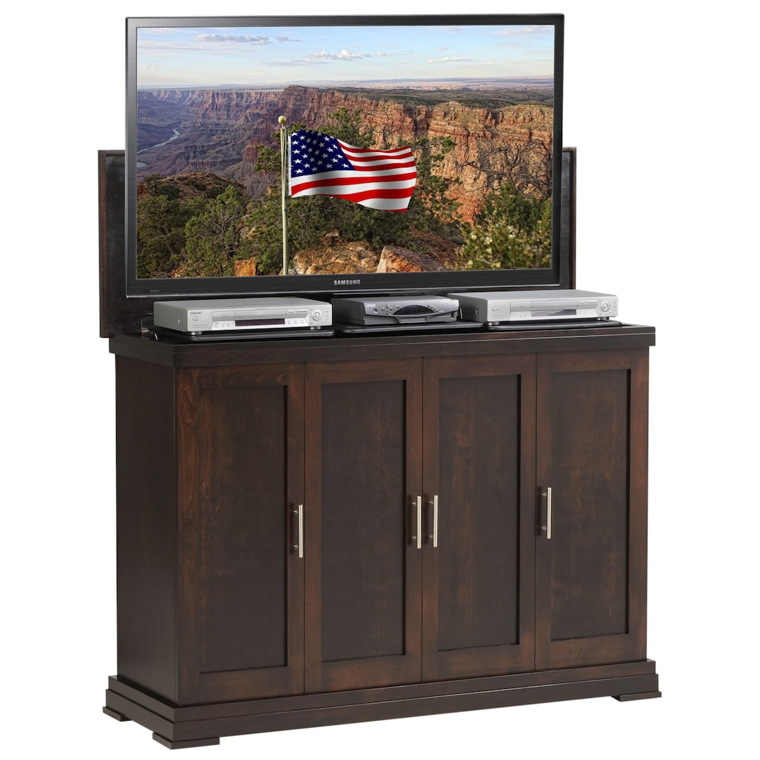 Linton TV Lift in Espresso Etsy