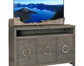 Enclave TV Lift Cabinet in Grey