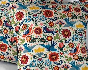 SPECIAL OFFER … 1  PAIR, Mexican Folk cushion cover with doves