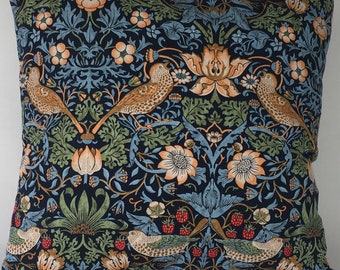 48 hour special offer !! 1 Pair (2) William Morris Strawberry Thief cushion covers.