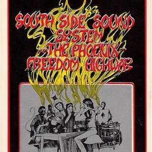 The Southside Sound System  Phoenix Freedom Highway FD080-PC Original Family Dog, Avalon Ballroom concert postcard