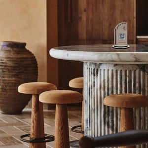 Letrero de código QR de madera personalizado / Código QR para menú de Instagram / Escanear para acceder al menú / Solución sin contacto para restaurantes y hoteles