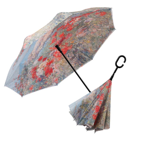 NEW Hassam Celia's Garden Floral Reverse Umbrella